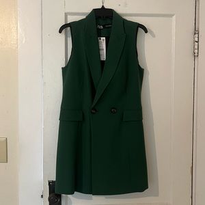 Sleeveless blazer dress